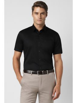 Peter England - Men Black Regular Fit Formal Shirt