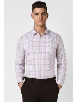 Van Heusen - Men Multi-Color Slim Fit Check Full Sleeves Formal Shirt