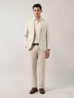 Arrow - Floral Jacquard Tailored Fit Blazer With Trouser
