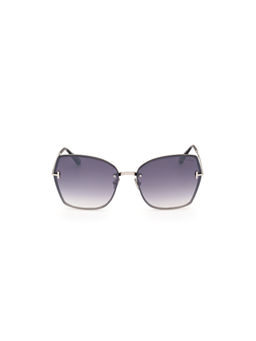 Tom Ford Eyewear - Women's Grey Butterfly Shape Sunglass - FT1107 62 16C (62)