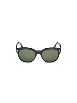 Tom Ford Eyewear - Men's Green Round Shape Sunglass - FT1180 53 01N (53)