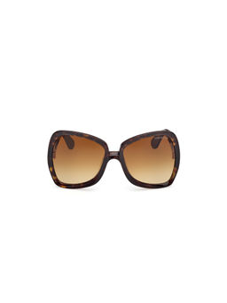 Tom Ford Eyewear - Women's Brown Butterfly Shape Sunglass - FT1222 60 52F (60)