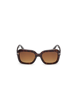 Tom Ford Eyewear - Women's Brown Square Shape Sunglass - FT1283 52 52F (52)