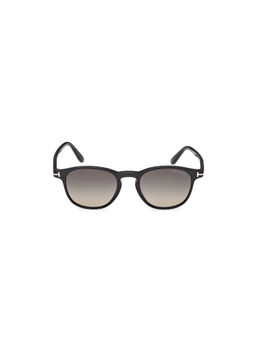 Tom Ford Eyewear - Men's Grey Round Shape Sunglass - FT1302 50 01B (50)