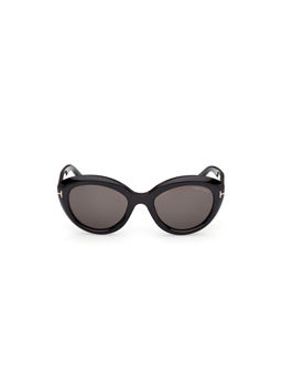Tom Ford Eyewear - Women's Grey Cat Eye Shape Sunglass - FT1316 53 01A (53)