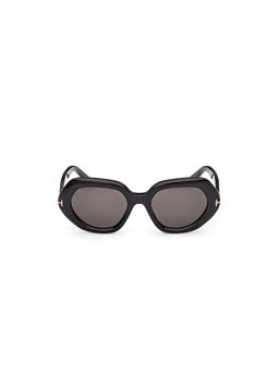 Tom Ford Eyewear - Women's Grey Oval Shape Sunglass - FT1317 51 01A (51)