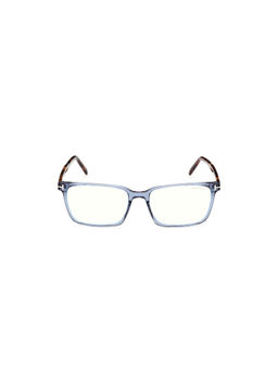 Tom Ford Eyewear - Men's Blue Rectangle Shape Eye Frame - FT5802-B 55 090 (55)