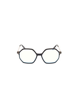 Tom Ford Eyewear - Women's Black Hexagon Shape Eye Frame - FT5952-B 54 001 (54)