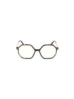 Tom Ford Eyewear - Women's Multi-Color Hexagon Shape Eye Frame - FT5952-B 54 052 (54)