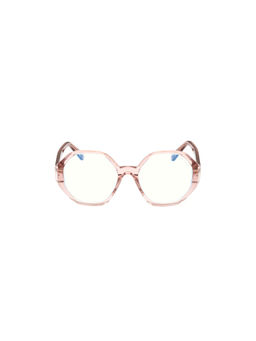 Tom Ford Eyewear - Women's Pink Hexagon Shape Eye Frame - FT5967-B 53 072 (53)
