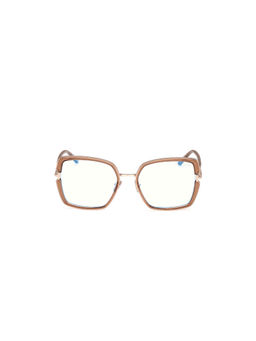 Tom Ford Eyewear - Women's Brown Square Shape Eye Frame - FT5985-B 55 045 (55)