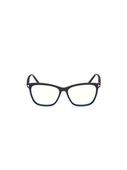 Tom Ford Eyewear - Women's Black Square Shape Eye Frame - FT5989-B 55 001 (55)