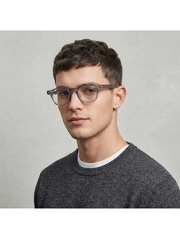 Zaadran - Unisex Clear Square Sunglass - Melbourne Gry T (5.6)