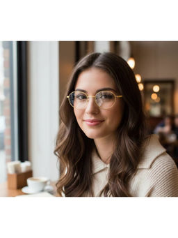 Zaadran - Unisex Clear Round Sunglass - Olivia Ro Transp (5.4)