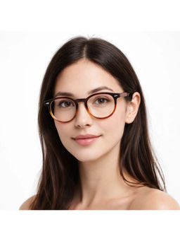 Zaadran - Unisex Clear Round Sunglass - Oxfd Blk Leop T (5.8)