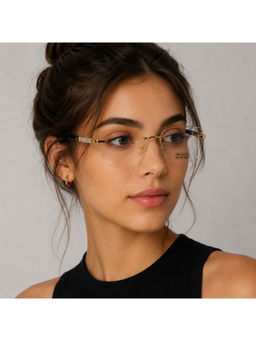 Zaadran - Unisex Clear Square Sunglass - Panama Black T (5.6)