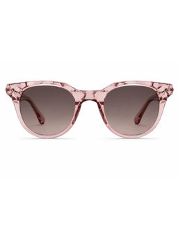 Zaadran - Unisex Brown Round Shape Sunglass - Potter Pink (5.6)