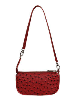 The House Of Ganges - Baby Sling Vegan Leather Handbag Red