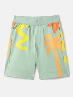 United Colors of Benetton - Girls Green Pure Cotton Shorts