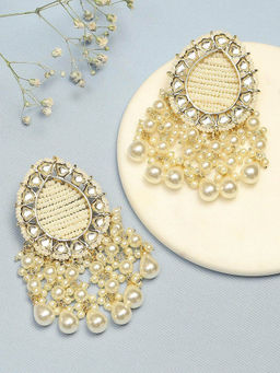 Biba - Off White Drops and Danglers Earrings