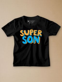 Be Awara - Super Son Half Sleeves Kids T-shirt Black