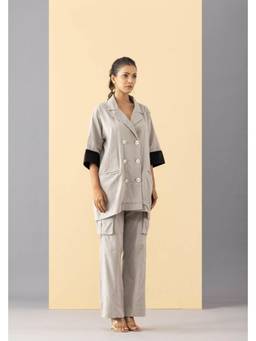 MARKKAH STUDIO - Grey Yin-Yang Coord Set