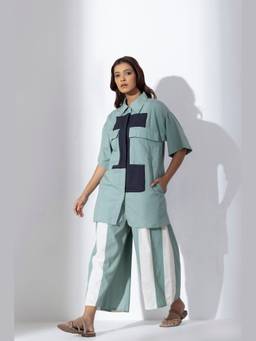 MARKKAH STUDIO - Blue Kumo Coord Set