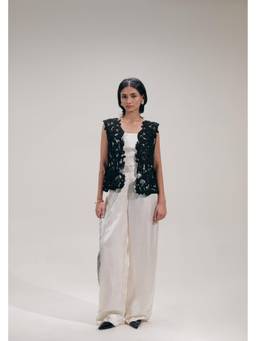THE RIGHT CUT - Black Shadow Cutwork Jacket