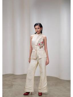 THE RIGHT CUT - Cream Boot Cut Pants