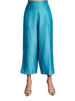 THE RIGHT CUT - Blue Chanderi Pants