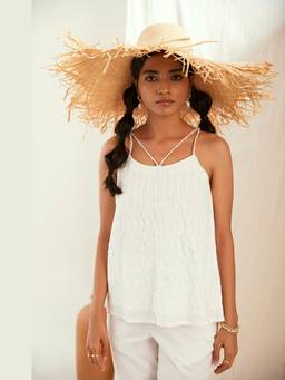 THE RIGHT CUT - White Cotton Top