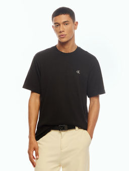 Calvin Klein - Solid Relaxed Fit Cotton Black T-Shirt