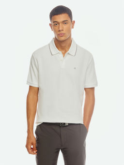 Calvin Klein - Solid Regular Fit Cotton Polo T-Shirt