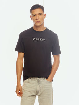 Calvin Klein - Logo Regular Fit Cotton Black T-Shirt