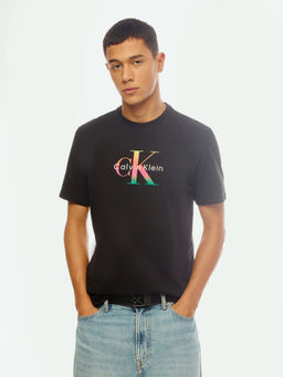 Calvin Klein - Logo Relaxed Fit Cotton Black T-Shirt
