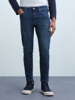 Flying Machine - Mens Mankle Relaxed Tapered Fit Whiskered Jeans