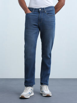 Flying Machine - Mens Freddie Slim Straight Fit Whiskered Jeans