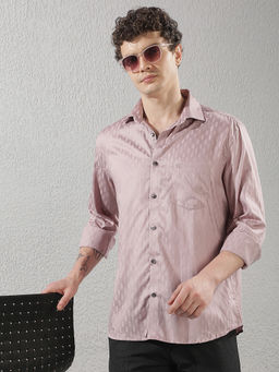CRIMSOUNE CLUB - Mens Purple Printed Casual Shirt