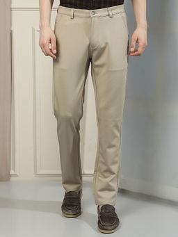 CRIMSOUNE CLUB - Mens Beige Knitted Trouser