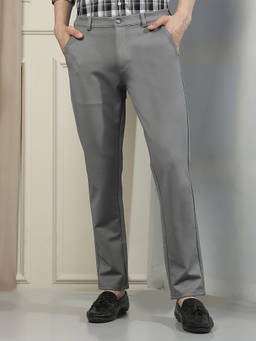 CRIMSOUNE CLUB - Mens Grey Knitted Trouser