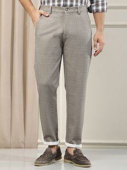 CRIMSOUNE CLUB - Mens Khaki Knitted Trouser