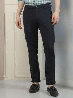 CRIMSOUNE CLUB - Mens Navy Blue Knitted Trouser