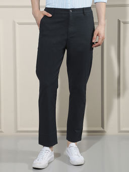 CRIMSOUNE CLUB - Mens Navy Blue Vertical Stripes Trouser