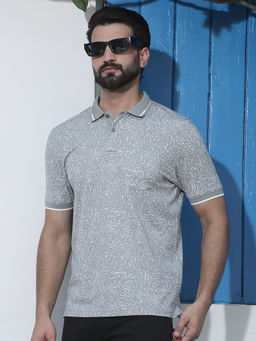 CRIMSOUNE CLUB - Mens Grey Polo T-Shirt