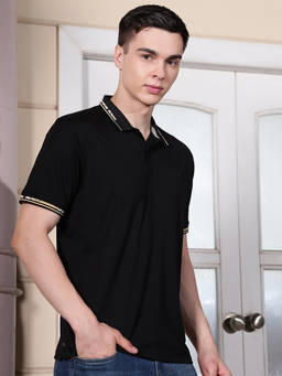 CRIMSOUNE CLUB - Mens Black Polo T-Shirt