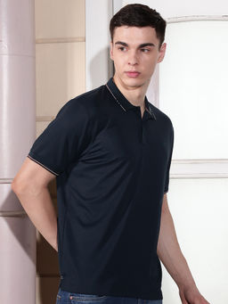 CRIMSOUNE CLUB - Mens Navy Blue Polo T-Shirt