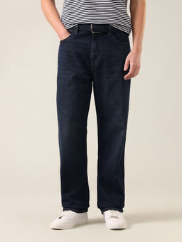 U.S. Polo Assn. Denim Co. - Mens Logan Loose Straight Fit Whiskered Jeans