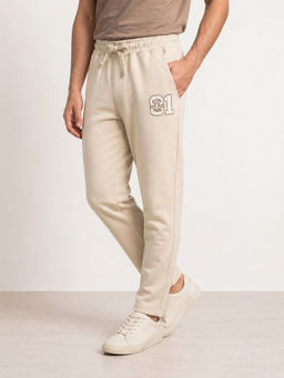 WROGN - Solid Regular Fit Printed Trouser