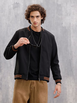 WROGN - Rib Slim Fit Bomber Jacket
