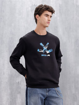 WROGN - Mens Casual Branded Comfort Fit Sweatshirt